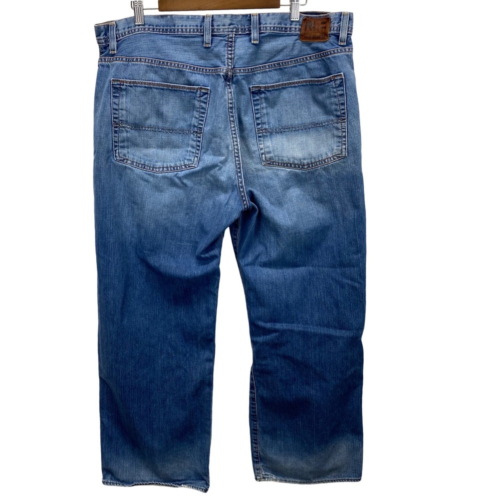 Polo Jeans Co Brixton Loose Fit Straight Leg Mens Denim Jeans 38X30 (39.5x28.5)